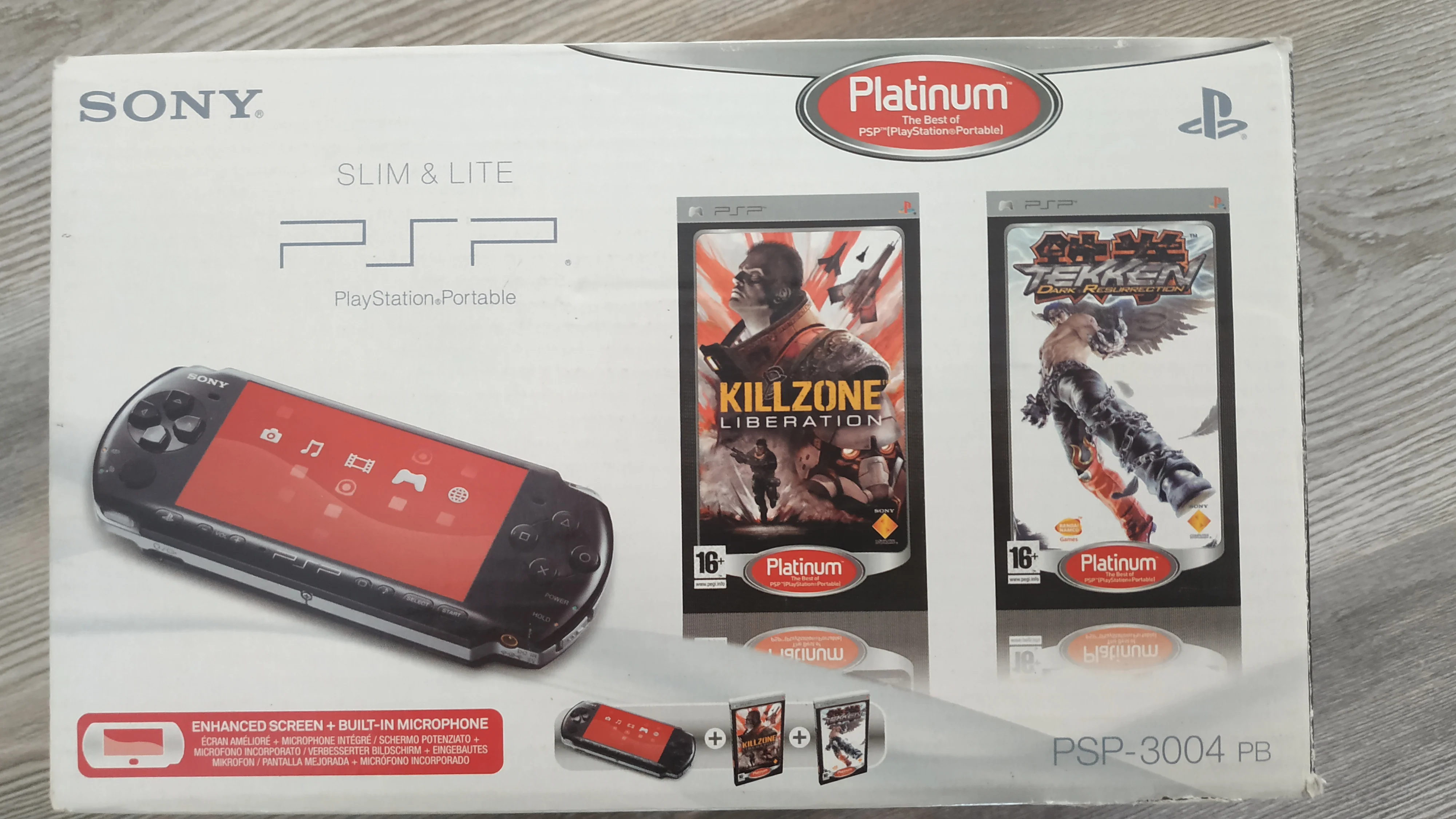  Sony PSP 3000 Killzone and Tekken Platinum Bundle