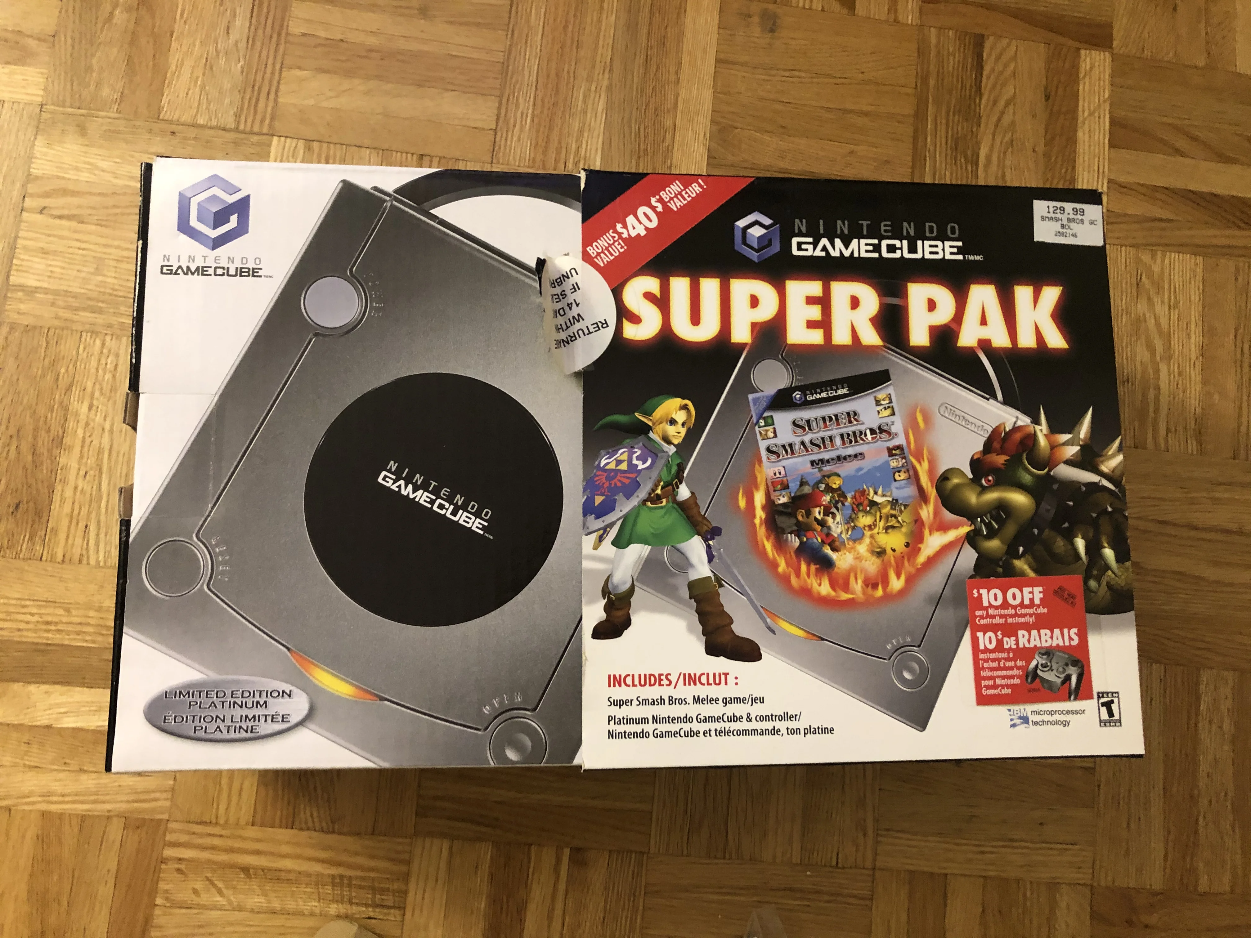  Nintendo GameCube Super Smash Bros Melee Super Pak [CAN]