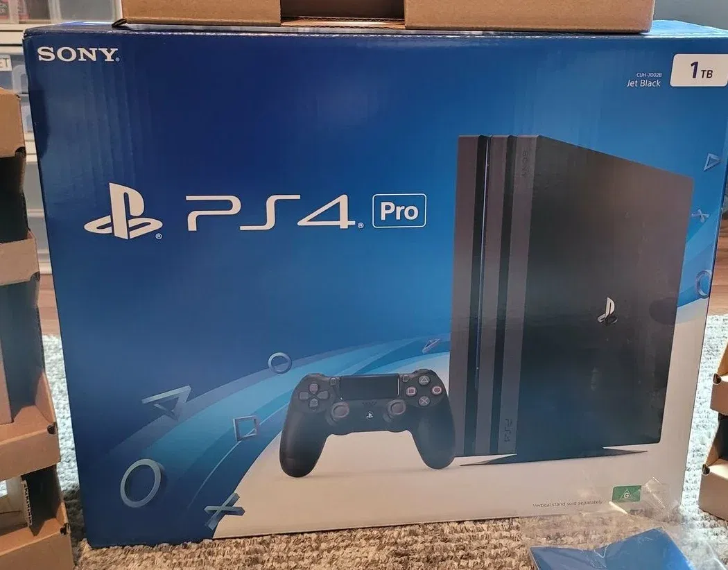 Playstation 4 Pro 1TB Jet Black Console - NOW INCLUDES FREE