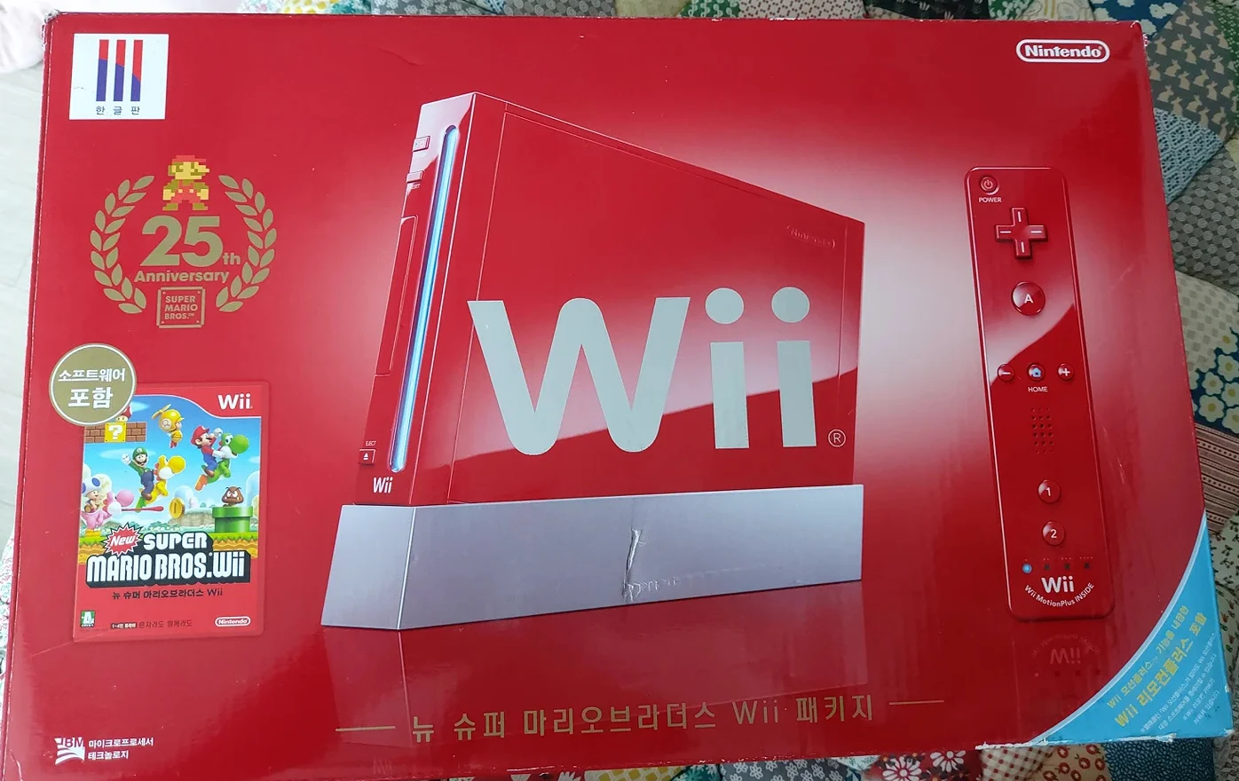  Nintendo Wii Red Mario 25th Anniversary Bundle [KOR]