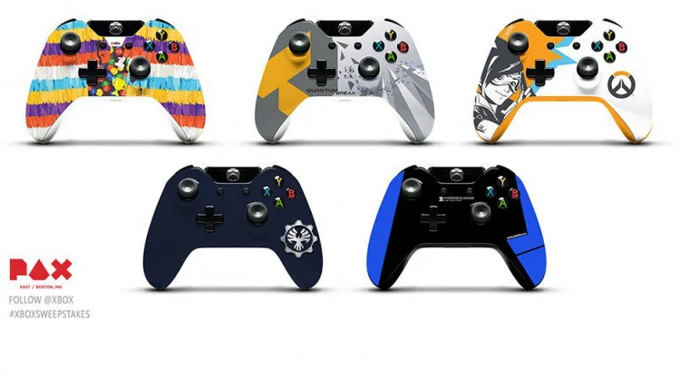  Microsoft Xbox One PAX 2016 controllers