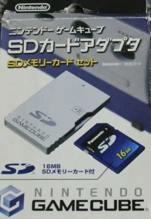  Nintendo GameCube SD adapter with SD card