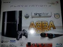  Sony Playstation 3 80GB Singstar ABBA Bundle