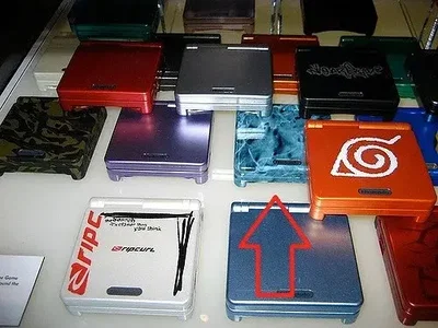 Nintendo Game Boy Advance SP Blue Marble Console