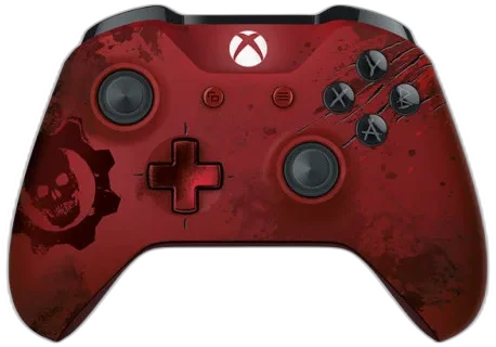  Microsoft Xbox One S Gears of War 4 Crimson Omen Edition Controller