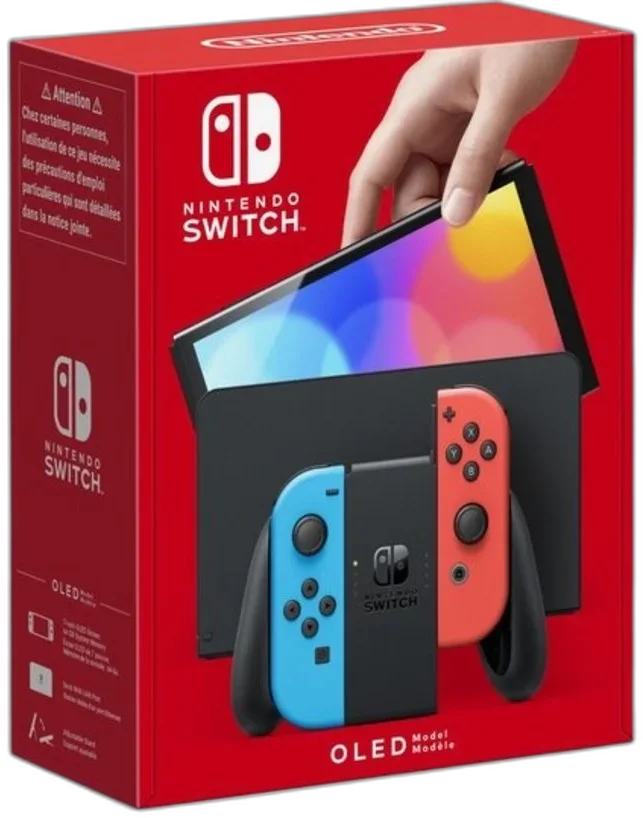  Nintendo Switch OLED Red/Blue Joycon Console
