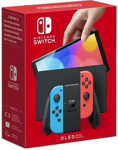 Nintendo Switch OLED Red/Blue Joycon Console