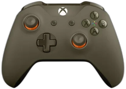  Microsoft Xbox One S Green/Orange Controller