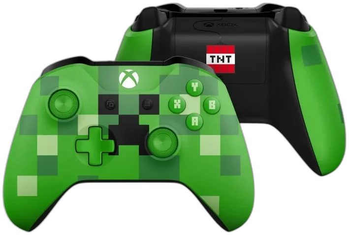  Microsoft Xbox One S MineCraft Creeper Controller