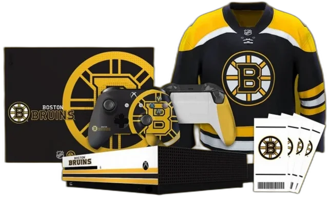  Microsoft Xbox One S NHL Boston Bruins Console