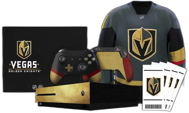 Microsoft Xbox One S NHL Golden Knights Console