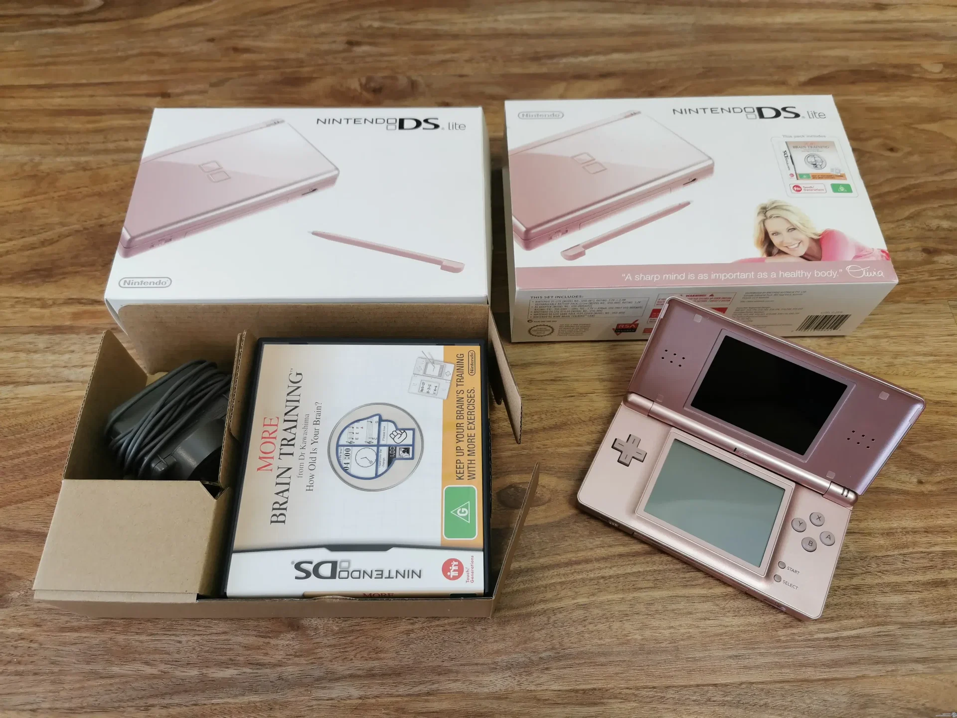 Consolevariations - Nintendo DS Lite Metallic Rose + More Brain