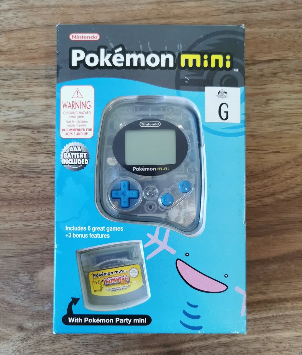 Nintendo Pokémon mini 本体 クリアブルー Consolevariations - Nintendo Pokemon Mini Blue Console [AUS