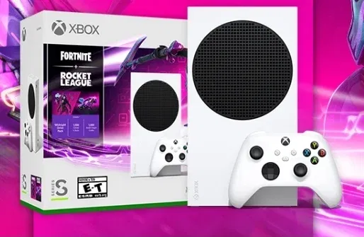 MICROSOFT Pack Console Xbox Series S avec 3 Jeux Inclus : Fortnite + Rocket  League + Fall Guys pas cher 