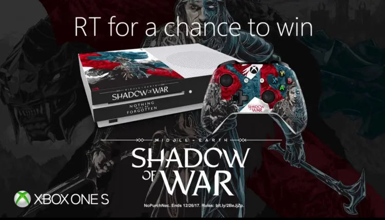  Microsoft Microsoft Xbox One S Shadow of War Console Console