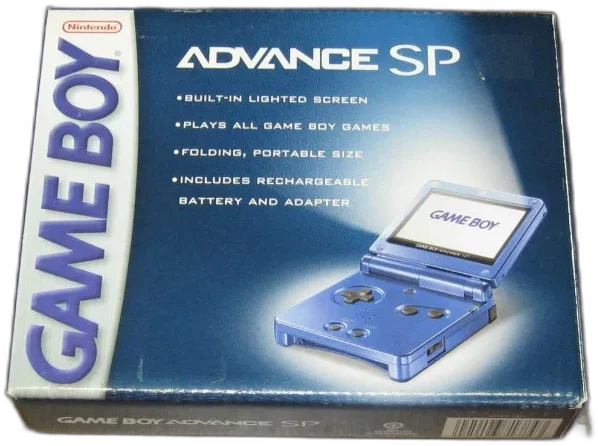  Nintendo Game Boy Advance SP Cobalt Console [NA]