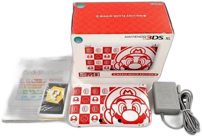 Nintendo 3DS XL Mario White Console