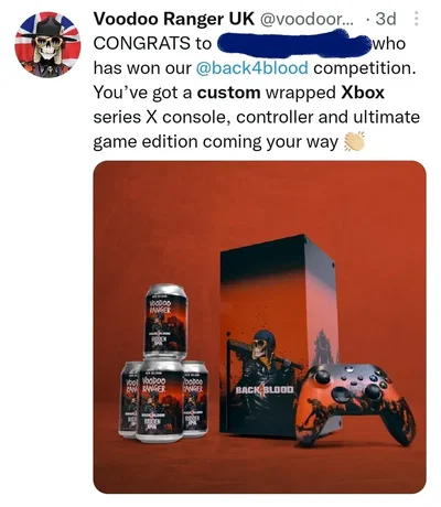 Microsoft Xbox Back 4 Blood Console