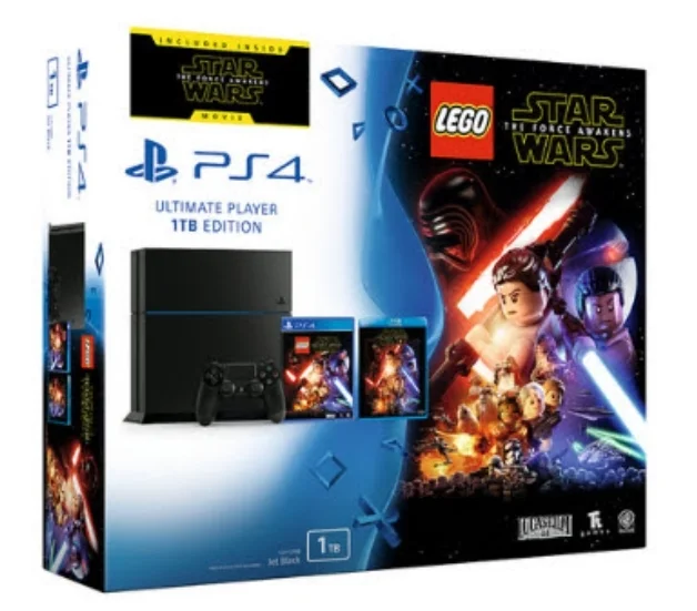  Sony PlayStation 4 LEGO Star Wars: The Force Awakens Game + Movie Bundle