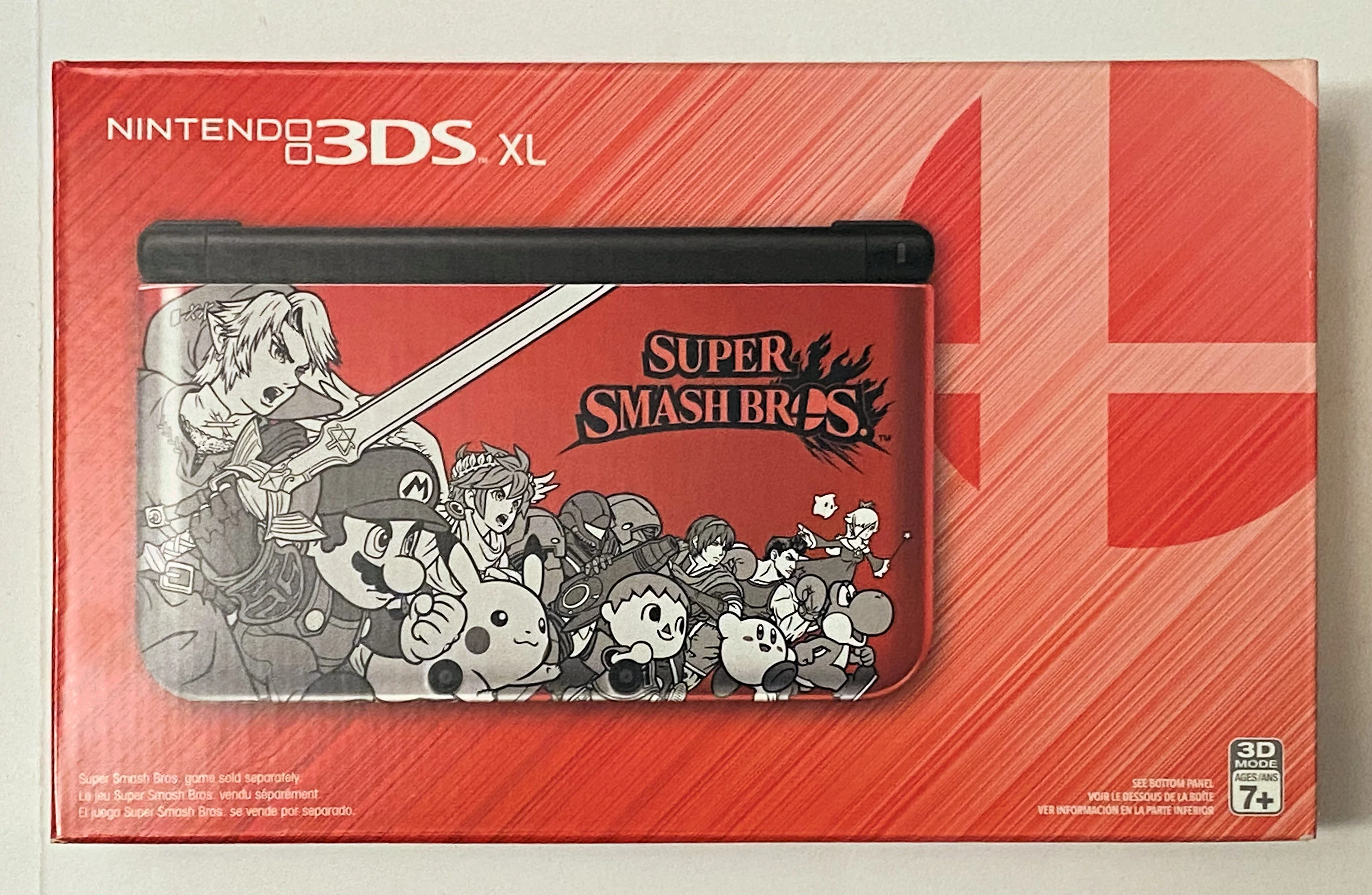  Nintendo 3DS XL Super Smash Bros Red Console [NA]