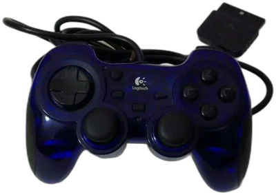 Logitech PlayStation 2 Clear Blue Mini Controller