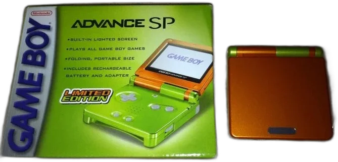  Nintendo Game Boy Advance SP Dual Tone Spice/Lime Console