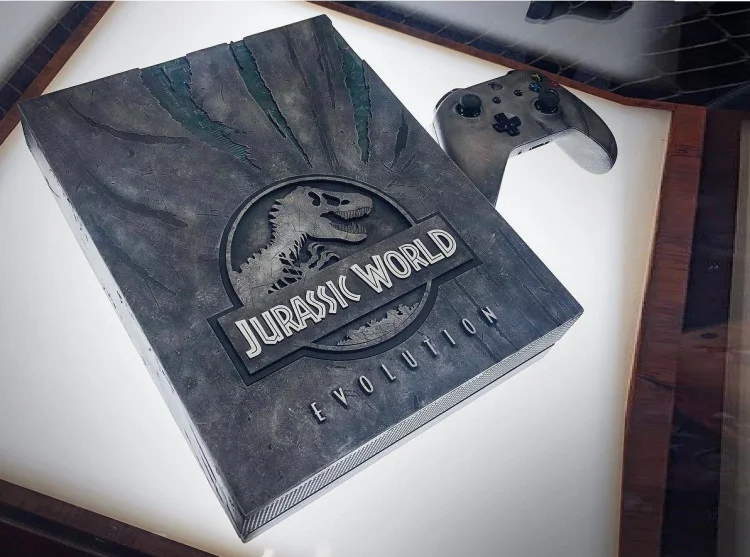  Microsoft Xbox One X Jurassic World Evolution Console