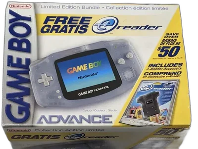 Nintendo Game Boy Advance Glacier E-Reader Bundle