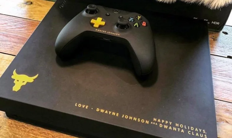  Microsoft Xbox One X The Rock Console