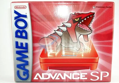 Nintendo Game Boy Advance SP Pokemon Ruby Groudon Console [NA]