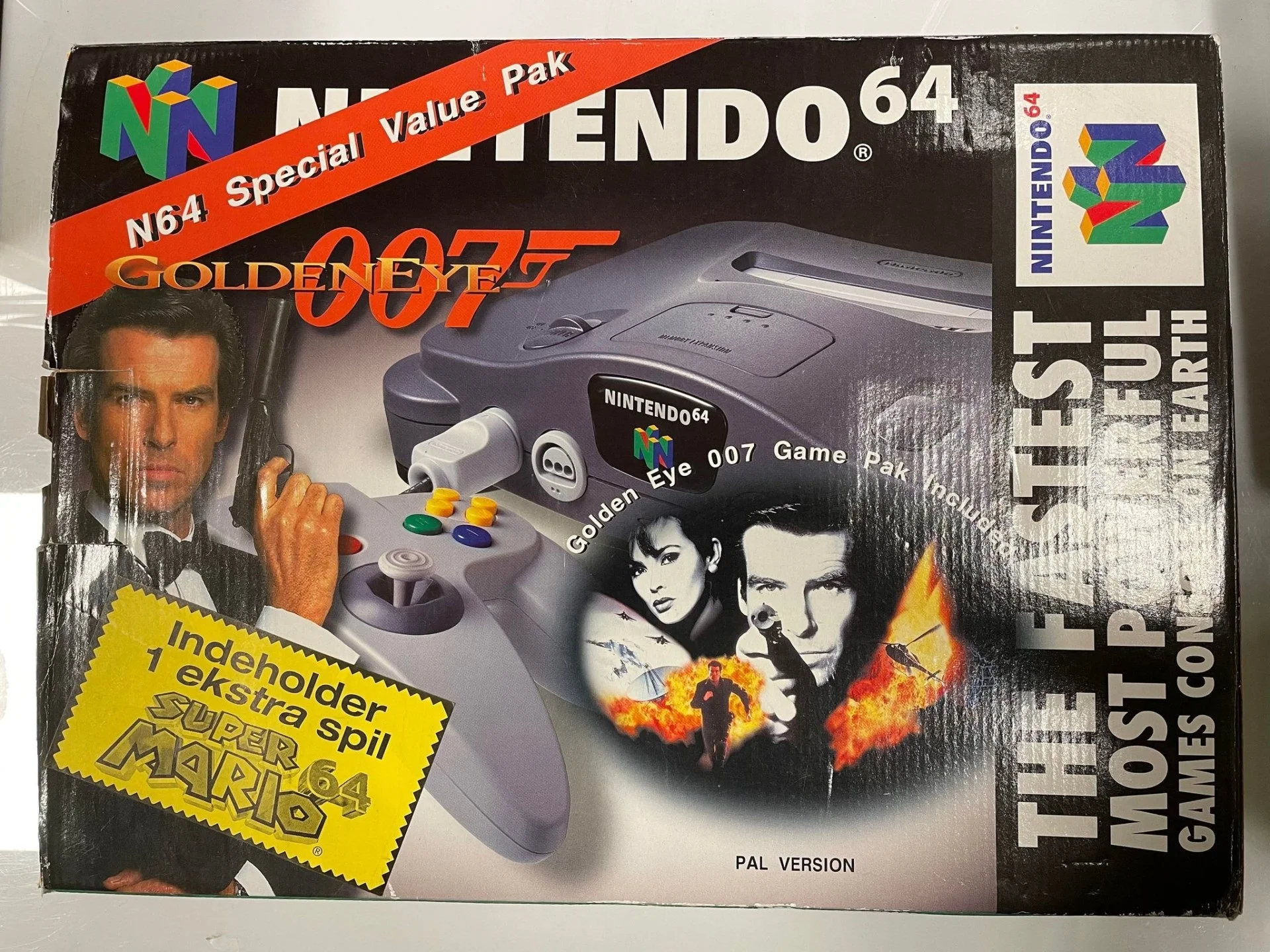  Nintendo 64 James Bond GoldenEye 007 + Super Mario 64 Bundle [SCN]