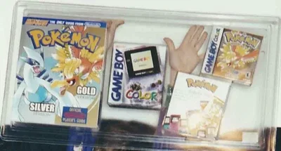 Nintendo Game Boy Color Pokemon Gold Blister Bundle