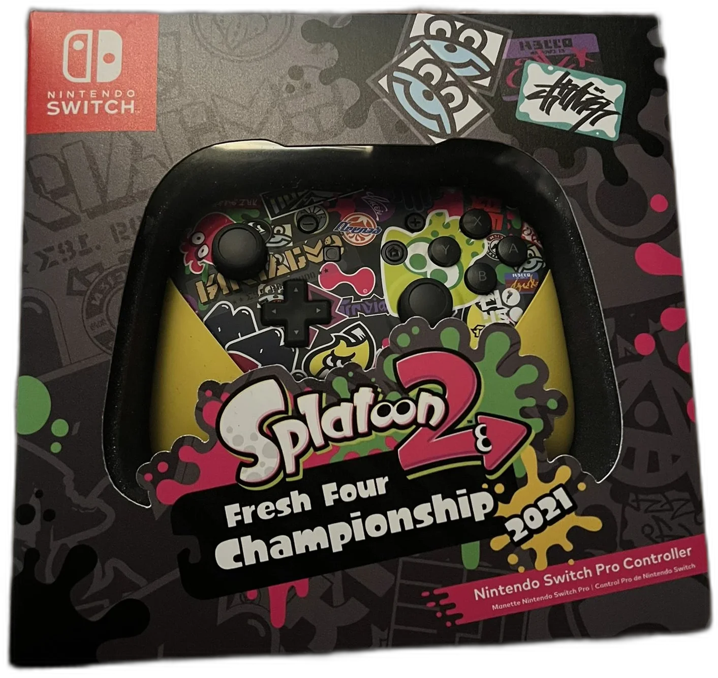  Nintendo Switch Splatoon 2 Fresh Four Championship 2021 Pro Controller