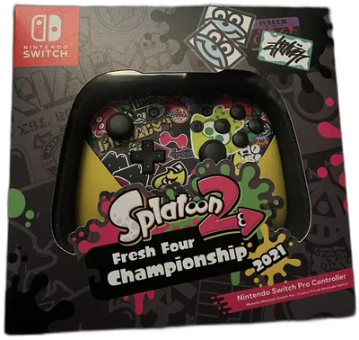 Nintendo Switch Splatoon 2 Fresh Four Championship 2021 Pro Controller