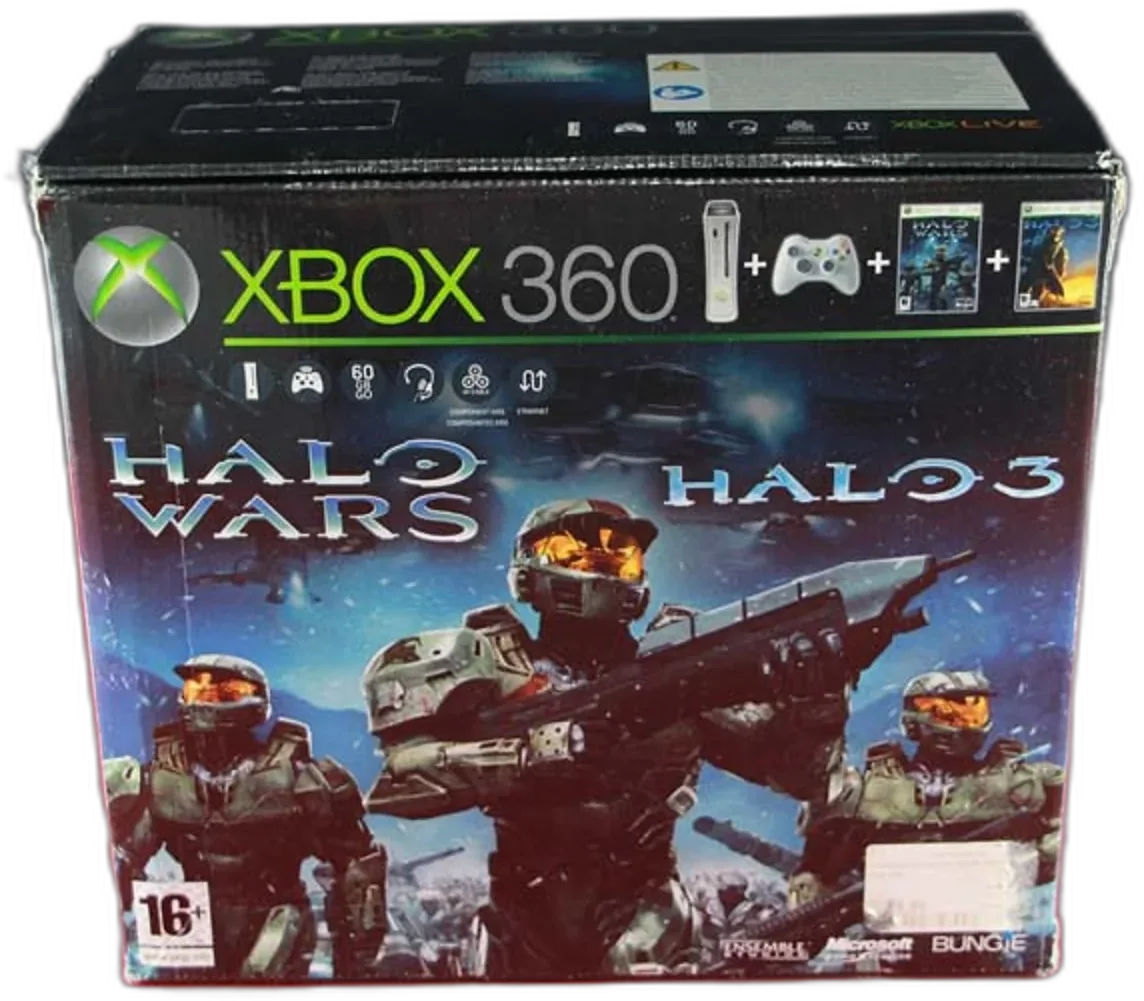  Microsoft Xbox 360 Halo Wars + Halo 3 Bundle