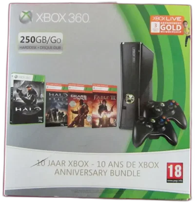 Microsoft Xbox 360 Slim 10th Anniversary Bundle