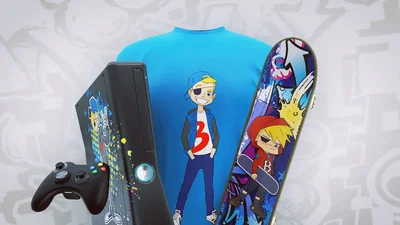 Microsoft Xbox 360 Bazooka Joe Promotional Console