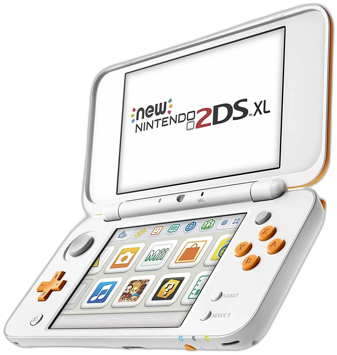  New Nintendo 2DS XL White &amp; Orange Console [NA]