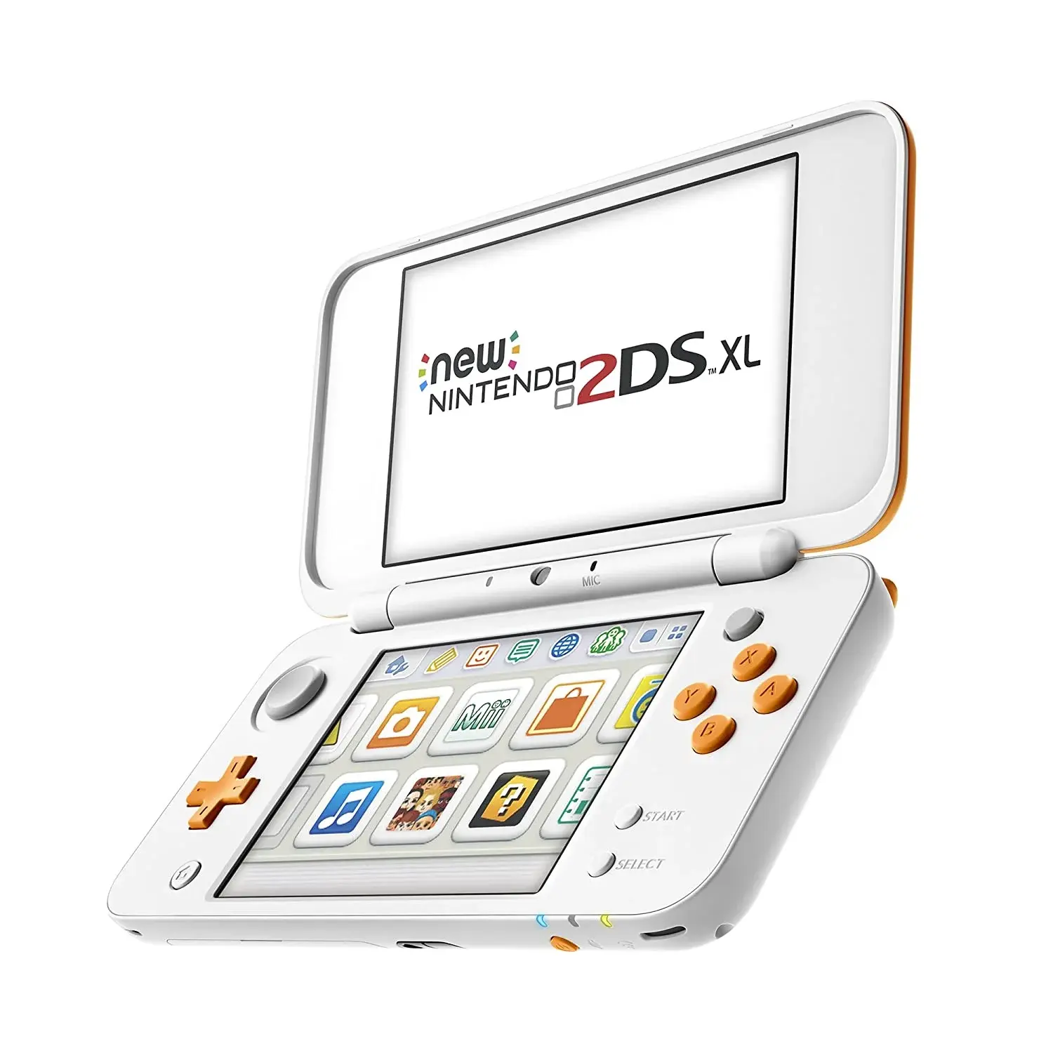 Consolevariations - New Nintendo 2DS XL White & Orange Console [NA
