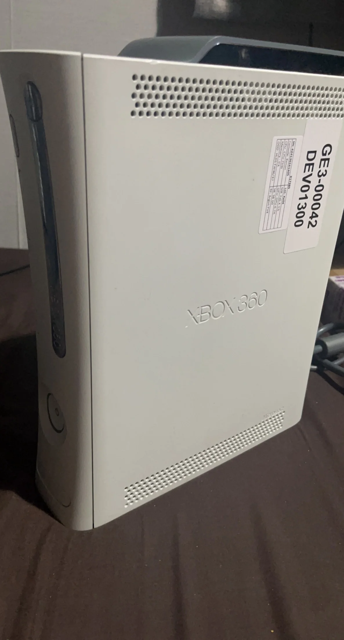 Microsoft Xbox 360 Xenon GE3-00042 DEV01300 Prototype Console