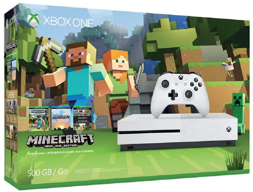  Microsoft Xbox One S Minecraft Bundle [NA]