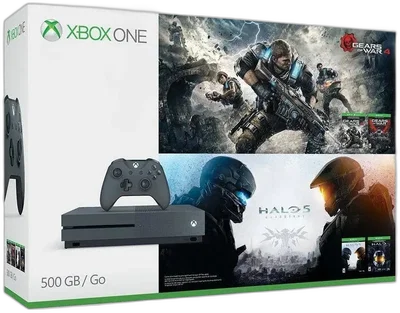 Microsoft Xbox One S Halo 5 Guardians + Gears of War 4 Bundle [NA]