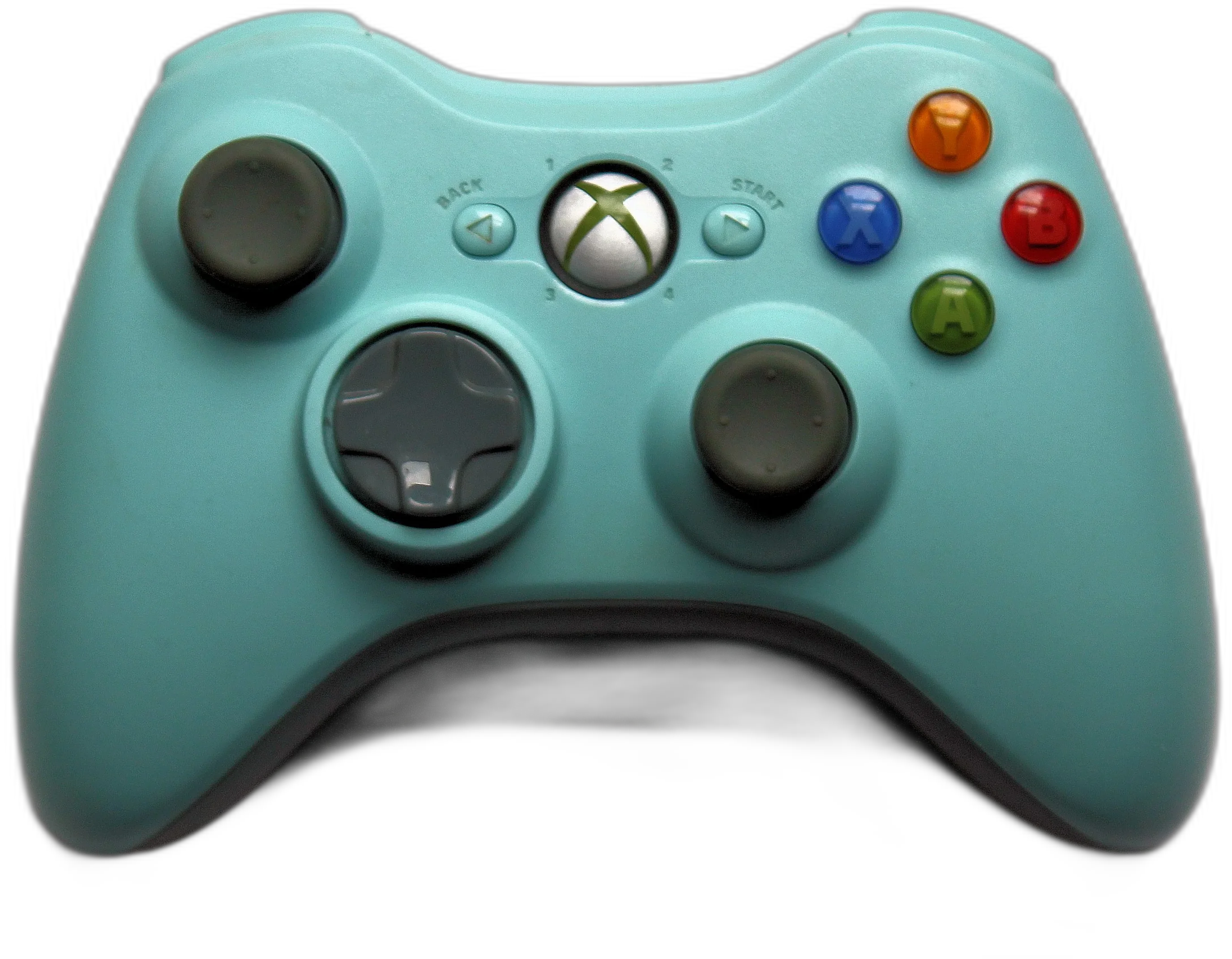  Microsoft Xbox 360 Pale Blue Controller