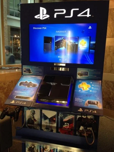  Sony PlayStation 4 Blue Kiosk