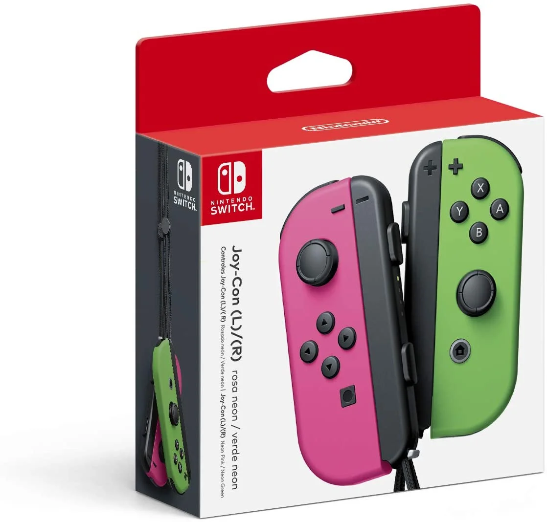  Nintendo Switch Neon Pink/Neon Green Joy-Cons [BR]