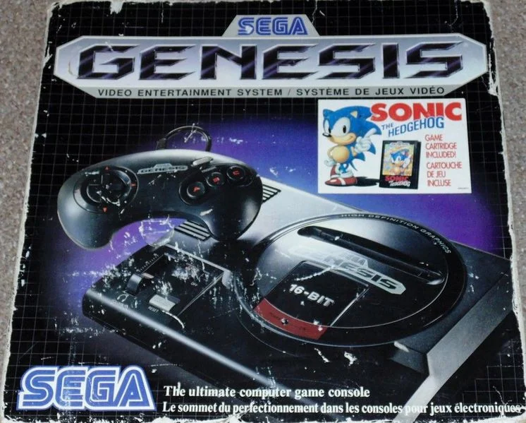Sega Genesis Sonic the Hedgehog Blue Box Bundle [NA]