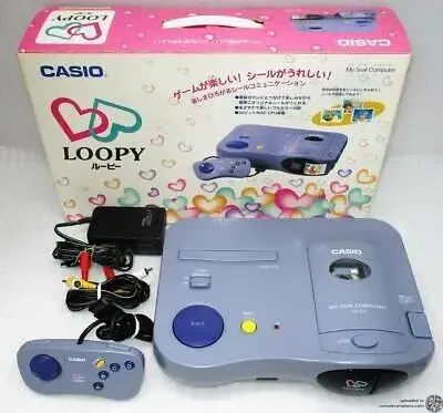 ◆CASIO LOOPY シールコンピューター ルーピーセットB 12060 Consolevariations - Casio Loopy My Seal Computer Console
