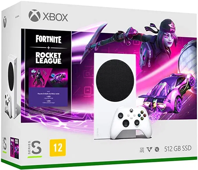 Console Xbox Series S 500GB Fortnite + Rocket League + Fall Guys -  Microsoft - IzzyGames Onde você economiza Brincando !