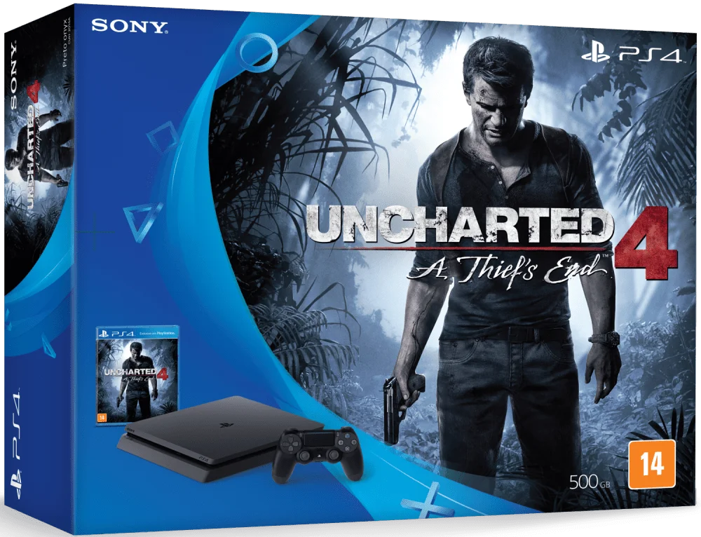  Sony PlayStation 4 Slim Uncharted 4 Bundle [BR]