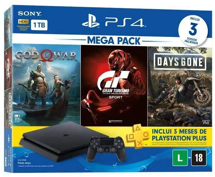  Sony PlayStation 4 Slim Mega Pack V12 Bundle